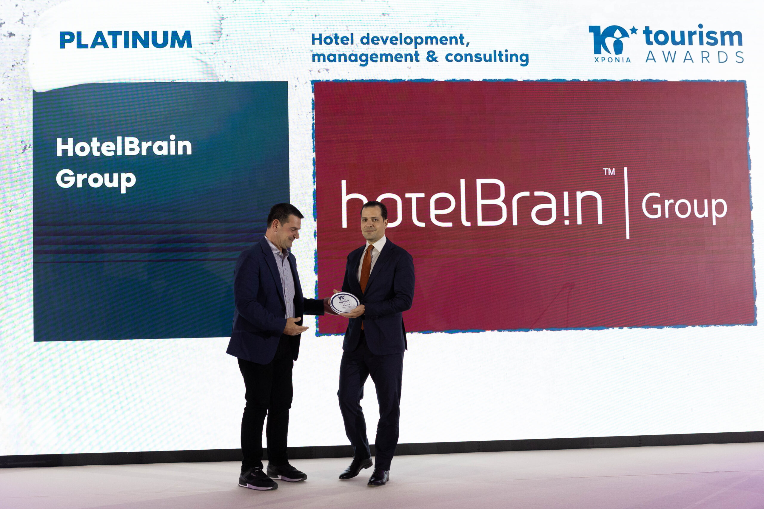 Η ανώτατη βράβευση PLATINUM στον Όμιλο HotelBrain στα Tourism Awards 2023